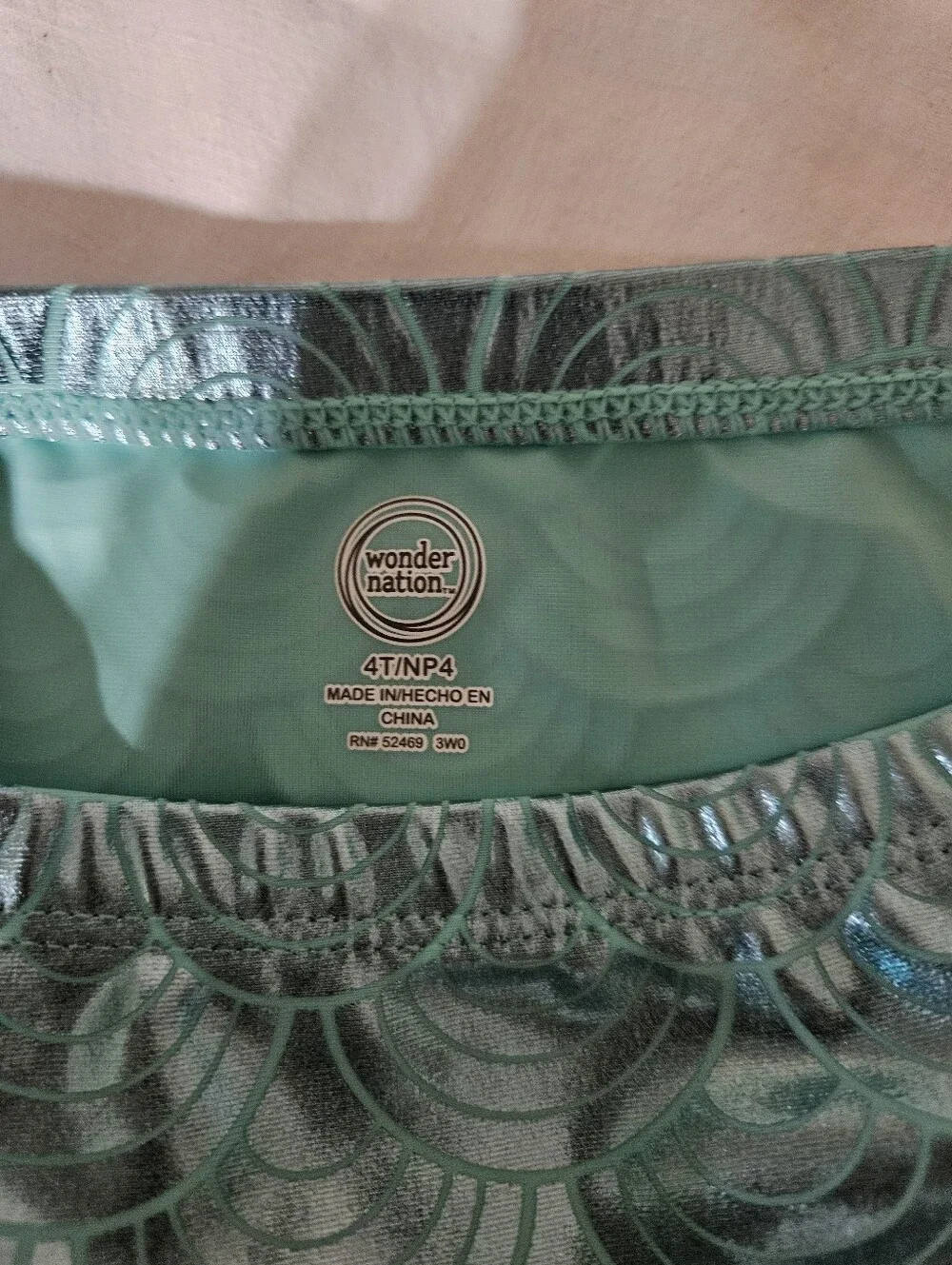 3 Piece Wonder Nation Mermaid Swimsuit